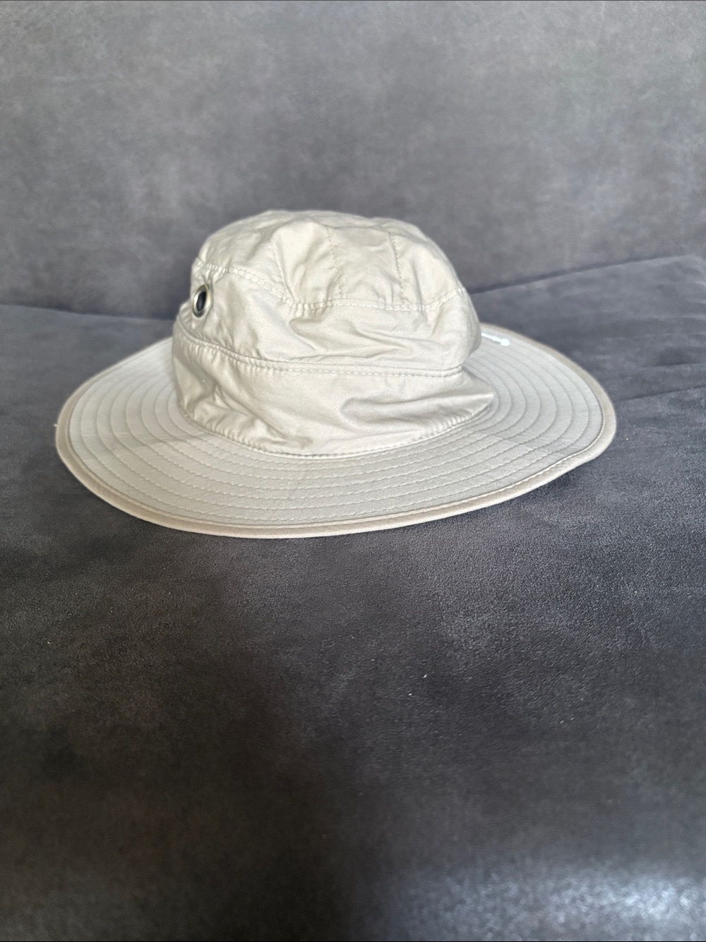 Light Beige Wide-Brim Sun Hat